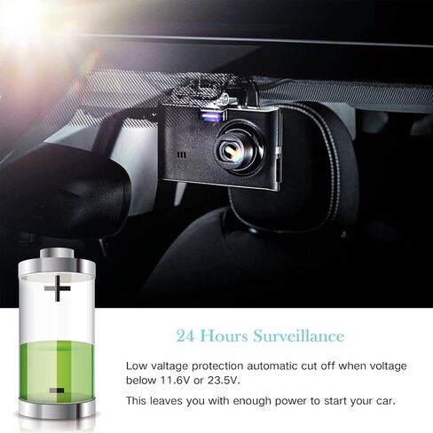 Dash Cam Hardwire Kit, Micro USB Hard Wire Kit for Dashcam, Plozoe 12V-24V to 5V Car Dash Camera Charger Power Cord, Gift 4 Fuse Tap Cable and Installation Tool（11.5ft） in Kuwait
