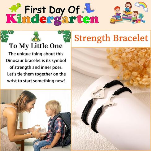 P. BLAKE First Day of School Bracelet Mommy and Me Back to School Kindergarten Gifts Matching Bracelets Set for Mother Daughter Son Girls Boys Jewelry Gifts in Kuwait