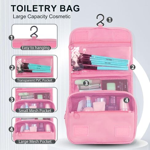 12 Set Packing Cubes for Suitcases, Various Sizes Packing Organizer Bags Set for Travel Accessories Luggage Carry On, BESBESME Travel Essentials for Clothes Shoes Cosmetics Toiletries, Pink in Saudi Arabia