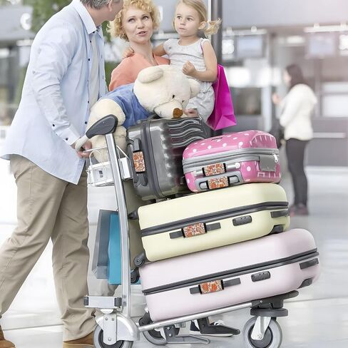 4 PC Luggage Handle Wrap Luggage Handle Covers Tags for Suitcase Bags Travel Luggage Handle Identifier Gripper Retro Flowers in Saudi Arabia