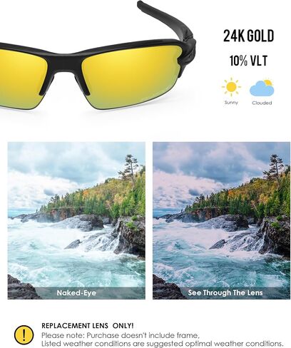 عدسات BLAZERBUCK البديلة ومجموعة الجوارب لنظارة Oakley Flak 2.0 OO9295 الشمسية in Kuwait