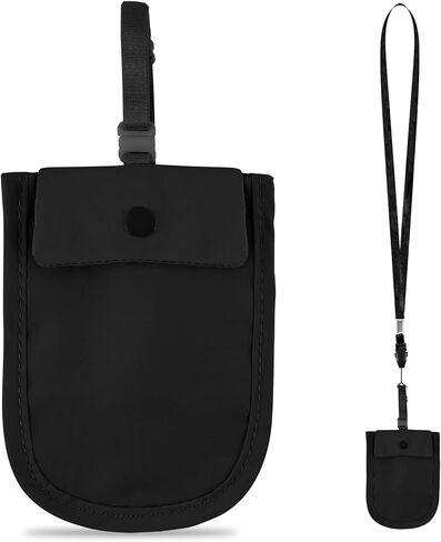 Comfort-Fit Bra Wallet Black- Slim Profile, High-Capacity Storage, Your Stylish Secret for Secure Travel Accessorizing in Kuwait