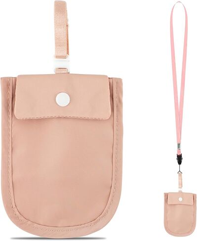 Secure & Comfortable Travel Bra Wallet Pink - Adjustable Strap, Hidden Pocket for Valuables - Ideal Concealed Carry Accessory for Women on the Go in Kuwait