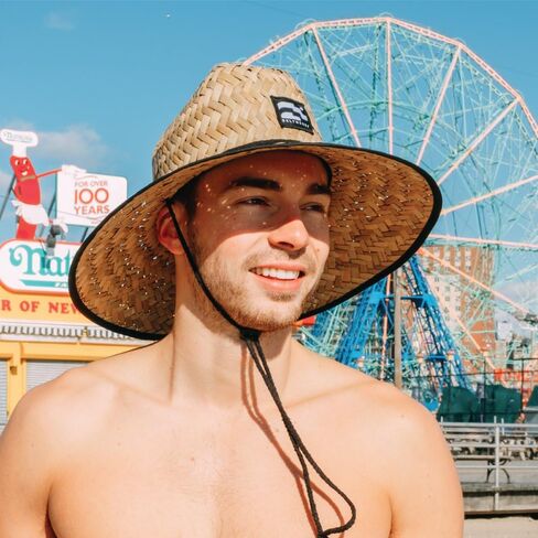 Men’s Classic Straw Sun Beach Hat - Wide Brim in Saudi Arabia