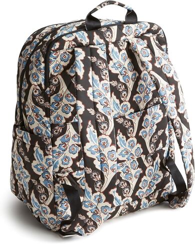 Vera Bradley Women's Polyester Twill Large Bancroft Backpack, Calyx + Quill Black, One Size in Saudi Arabia