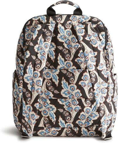 Vera Bradley Women's Polyester Twill Large Bancroft Backpack, Calyx + Quill Black, One Size in Saudi Arabia
