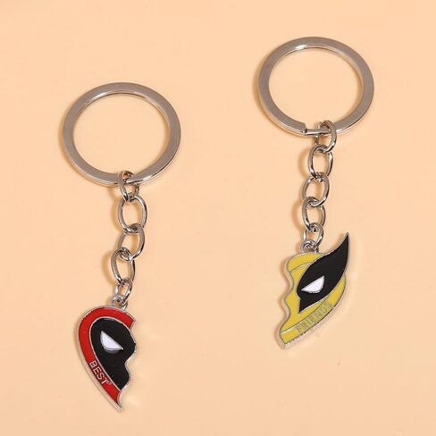 سوار Deadpo and Wolvers، أفضل صديق لسلسلة المفاتيح هدية لـ 2 من الأبطال الميتين المتطابقين مع مجموعة سلسلة المفاتيح in Kuwait