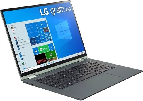 كمبيوتر محمول LG gram خفيف للغاية، 16 بوصة WQXGA (2560 x 1600) IPS 16:10 شاشة لمس 2 في 1، Evo i7-1165G7، عمر بطارية 21 ساعة، قلم ستايلس، واي فاي 6، Thunderbolt 4، بصمة الإصبع، كاميرا ويب (16 جيجابايت رام) | ٥١٢ جيجا بايت PCIe SSD) in Kuwait