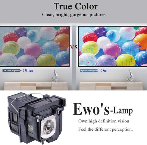 EWO'S RLC-108 المصباح الكهربي لـ فيوسونيك PA503S PA503SP PA503X PA503XP PA500S PA502SE PA502XE PG603X PS501X PS600X VS16905 استبدال المصباح الكهربي in Kuwait
