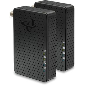 Hitron MoCA 2.5 Adapter for Ethernet Over Coax | 2.5 Gbps Ethernet, Coaxial to Ethernet Adapter, Enhanced Streaming, Compact Size, Works with Any Ethernet Device/Router (2-Pack 2.5GigE) | Model# HTEM5