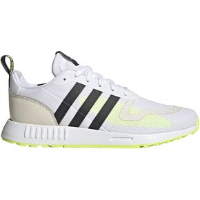 adidas Originals Smooth Runner Sneaker, Crystal White/Black/Scarlet, 7 US Unisex Big Kid
