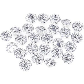 1 Carat Pack of Super Premium Moissanite Sidestones for Jewelry. Perfect for Earrings, Rings, Necklaces, Chains. VVS1 Clarity, White D Color, Excellent Cut. Sizes .08MM - 4.5MM