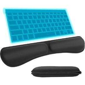 KTRIO Memory Foam Keyboard Wrist Rest - Ergonomic Wrist Rest for Computer Keyboard for Typing Pain Relief - Foldable