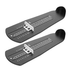 Adult Shoe Sizer and Foot Measurement Device - 2pcs Shoe Size Measuring Ruler - Plastic Foot Measuring Gauge for Men and Women Standard US Shoe Sizer Reliable and Handy Shoe