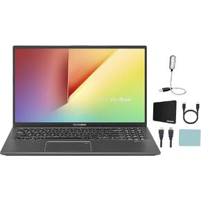 ASUS VivoBook 15.6'' Touchscreen FHD 1080p Laptop PC, 10th Gen Quad-Core Intel I5-1035G1, 1.0GHz, 8GB DDR4 RAM, 512GB PCIe SSD, Fingerprint Reader, Webcam, Windows 10 Home, Black + Accessores