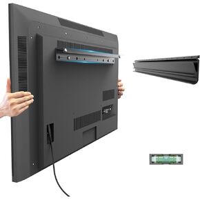 No Drill Drywall TV Mount for 32-75 Inch All Brand TVs up to 150lbs, Easy Install No Stud Studless TV Wall Mount with All Hardware Included