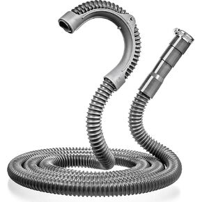 Universal Washing Machine Drain Hose - 6 Ft Drain Hose - Corrugated and Flexible Washer Drain Hose - Installation Washer Hose Drain Replacement - Reinforced Washer Hoses with Clamp