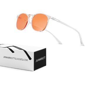 JW MARRIOTT Spring Hinges Blue Light Blocking Glasses for Women/Men, Fake Eyeglasses Square Fashion Retro Vintage Frame, Anti UV Ray Computer Gaming Glasses with Clear Lens (Light Black) in Saudi Arabia