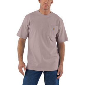 Carhartt Men's Loose Fit Heavyweight Short-Sleeve Pocket T-Shirt, Blue Glow