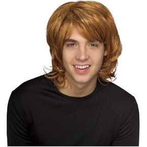 Rubie's mens 70's Blond Shag Wig Party Supplies, Brown, One Size US