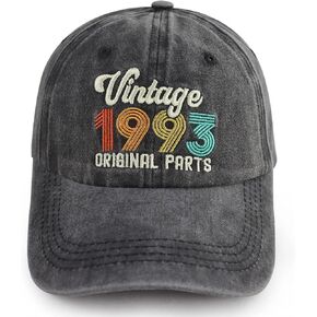 Gomthrpc Vintage 1963 Original Parts Hats for Men Women, Adjustable Washed Cotton Embroidered 60th Birthday Baseball Cap