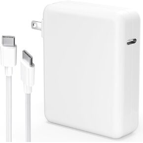 Mac Book Pro Charger - 116W USB C Charger 2 Ports Power Adapter Compatible with MacBook Pro 16, 15, 14, 13 Inch, MacBook Air 13 Inch, iPad Pro and More USB C Devices, Include 2 Cables