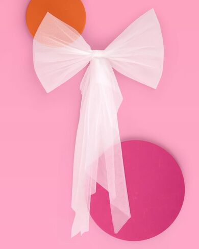 xo, Fetti Bachelorette Bikini Bow White Tulle | Bach Pool Party Bathing Suit Accessory, Bridal Shower Supplies, Summer Bride to Be Swimsuit Outfit, Bridesmaid Favors, Engagement in Saudi Arabia