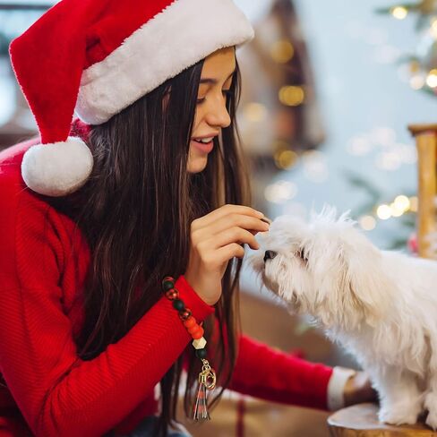بواسيوا سلسلة مفاتيح من السيليكون، سوار معصم سلسلة مفاتيح فريدة من نوعها، سلسلة مفاتيح بانجل مطرزة للنساء مع شرابة جلدية, One Size in Kuwait