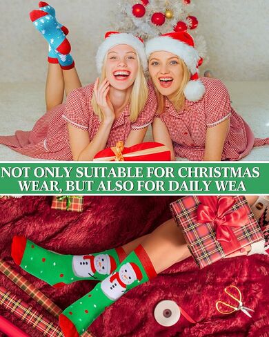 Vabean 60 زوجًا من جوارب عيد الميلاد للبالغين الملونة الجدة للعطلات جوارب نسائية احتفالية جوارب طاقم هدايا مكتبية للرجال in Kuwait