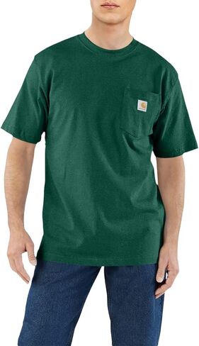 Carhartt Men's Loose Fit Heavyweight Short-Sleeve Pocket T-Shirt, Brown, 4X-Large/Tall in Saudi Arabia