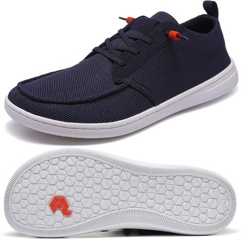 Men's Barefoot Wide Toe Box Shoes - Minimalist Barefoot Shoes with Zero Drop Sole Extra Wide Slip on Walking Shoes for Men in Saudi Arabia