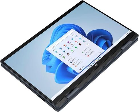 كمبيوتر محمول HP Pavilion مقاس 14 بوصة 2 في 1 يعمل باللمس بدقة FHD i3-1215U وذاكرة وصول عشوائي سعتها 8 جيجابايت ومحرك أقراص SSD سعة 256 جيجابايت (أزرق) in Saudi Arabia