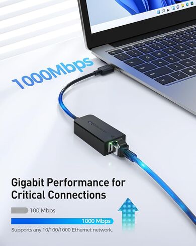 [Works with Chromebook Certified] Cable Matters USB C to Gigabit Ethernet Adapter in Saudi Arabia