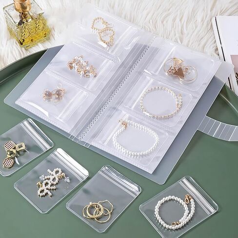 عرض منظم لحقيبة مجوهرات السفر، بكرة تخزين مجوهرات قابلة للطي مقاومة للماء من البولي فينيل كلوريد للأقراط والقلائد والخواتم والأساور ودبابيس الزينة in Kuwait