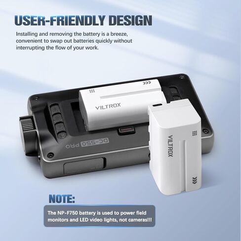 VILTROX V Mount Battery BP-V99, 99Wh Mini V-Mount Battery (14.8V 6700mAh) with D-TAP, BP, USB-A, OLED Screen, Support 45W PD USB-C Fast Charger for Camcorder, Camera, Monitor, Large Capacity, Portable in Kuwait