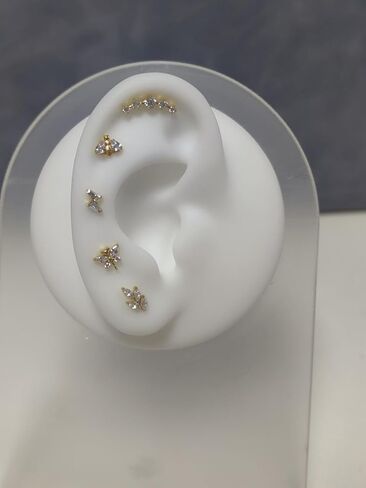 G23 Titanium Flat Back Earrings Studs 20g 18g 16g F136 Titanium Labrets Press Fit Threadless Push In Dainty Cartilage Helix Conch Lobe Lip Tragus Piercing Jewelry Push Back in Saudi Arabia