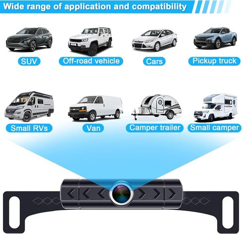 LeeKooLuu Wireless Backup Camera 5 Inch Rear View Monitor Kit HD 1080P Bluetooth Reverse Cameras for Truck Car Van Camper Two Channels Waterproof Night Vision DIY Parking Guide Lines LK2 in Saudi Arabia