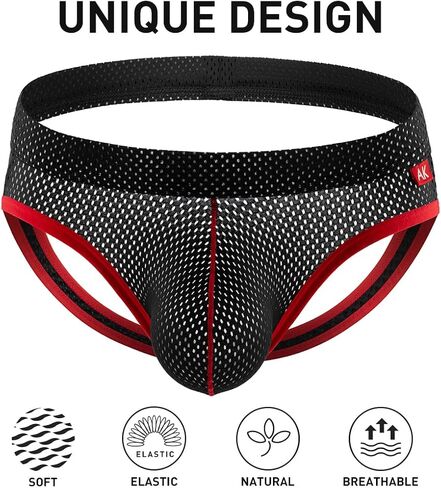 Arjen Kroos Men's Jockstrap Sexy Underwear Mesh Jock Strap Athletic Supporter in Kuwait