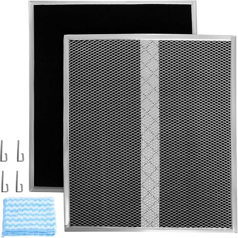 Wadoy BPS1FA36 Range Hood Filter 11-3/4" X 17-1/4" X 3/8", 2 Pack Aluminum Mesh Grease Range Hood Filter with Blue Protective Film (𝐂𝐚𝐧 𝐛𝐞 𝐭𝐨𝐫𝐧 𝐨𝐟𝐟) Compatible with Broan Nutone 99010300E in Saudi Arabia