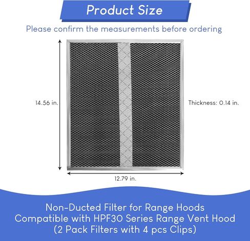 Wadoy BPS1FA36 Range Hood Filter 11-3/4" X 17-1/4" X 3/8", 2 Pack Aluminum Mesh Grease Range Hood Filter with Blue Protective Film (𝐂𝐚𝐧 𝐛𝐞 𝐭𝐨𝐫𝐧 𝐨𝐟𝐟) Compatible with Broan Nutone 99010300E in Saudi Arabia