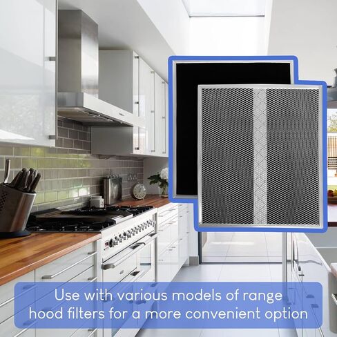 Wadoy BPS1FA36 Range Hood Filter 11-3/4" X 17-1/4" X 3/8", 2 Pack Aluminum Mesh Grease Range Hood Filter with Blue Protective Film (𝐂𝐚𝐧 𝐛𝐞 𝐭𝐨𝐫𝐧 𝐨𝐟𝐟) Compatible with Broan Nutone 99010300E in Saudi Arabia