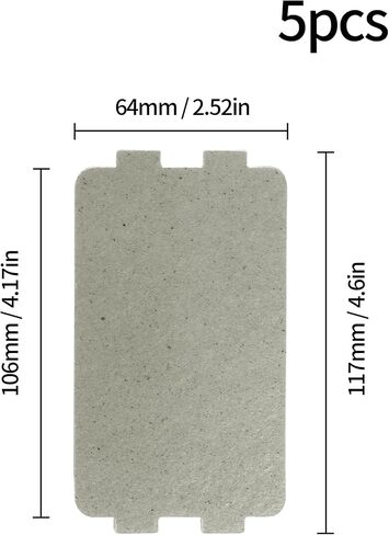 2 Pcs Waveguide Covers, Universal Mica Sheets for Microwave Oven 108mmx99mm | Mica Sheets, Universal waveguide covers, Cut-to-size, in Saudi Arabia