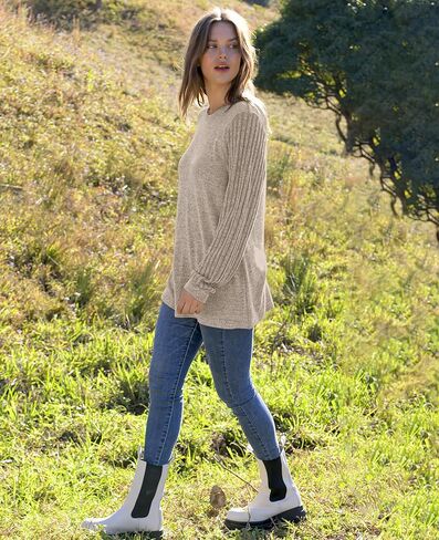 WIHOLL Womens Long Sleeve Tops Round Neck Dress Shirts Trendy Fashion 2024 in Saudi Arabia