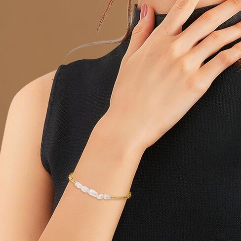 Gold Ball Beads String Bracelets for Women, Charm Handmade Adjustable Boho Braided Rope Friendship Bracelet Summer Beach Jewelry Gift in Kuwait
