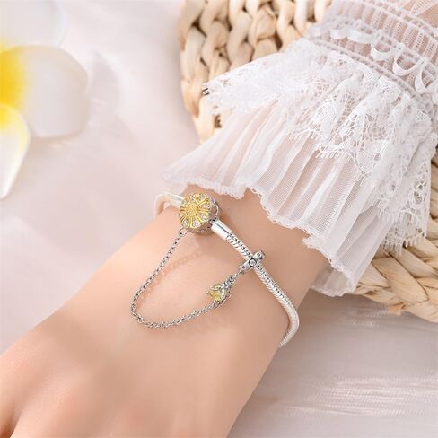 LIGHTDOG Charm Bracelet for Pandora Charms 925 Sterling Silver Snake Chain Bracelet Fit Any Charm Gift for Women in Kuwait
