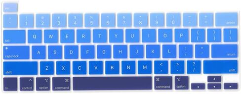 Se7enline Compatible with MacBook Pro 13 inch 2022/2021/2020 Keyboard Cover A2289/M1 M2 A2338/A2251&MacBook Pro 16 inch Keyboard A2141 Protector MacBook Pro with Touch Bar Touch ID, Rainbow in Kuwait