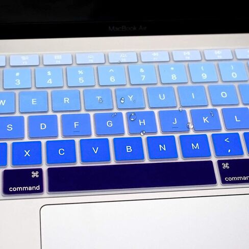 Se7enline Compatible with MacBook Pro 13 inch 2022/2021/2020 Keyboard Cover A2289/M1 M2 A2338/A2251&MacBook Pro 16 inch Keyboard A2141 Protector MacBook Pro with Touch Bar Touch ID, Rainbow in Kuwait