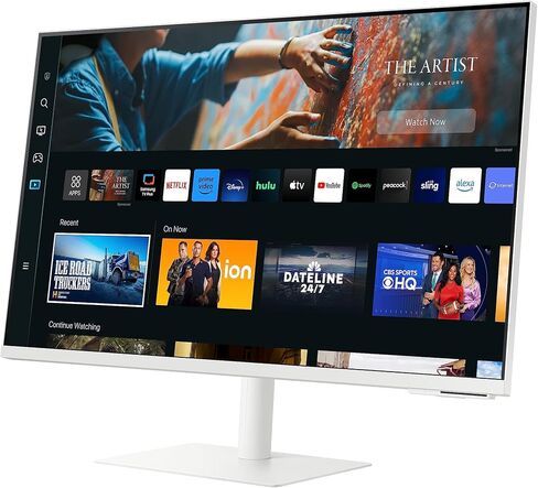 سامسونج 43 بوصة M70B Series 4K UHD USB-C شاشة ذكية وتلفزيون بث مباشر، 4 مللي ثانية، 60 هرتز، HDR10، شاشة لاسلكية، محاور الألعاب وإنترنت الأشياء، Alexa مدمج، 2022، LS43BM702UNXZA، أسود in Kuwait