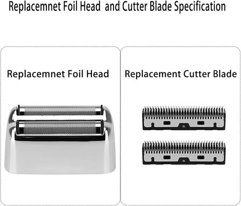 لمجموعة قواطع رقائق الحلاقة من Babyliss، شفرة قطع الرقائق المعدنية البديلة الاحترافية من Kaynway لـ BaBylissPRO Barberology ماكينة حلاقة معدنية مزدوجة الرقائق FX - تتضمن 2 رقاقة معدنية، 2 شفرة، 1 غطاء قاطع in Kuwait