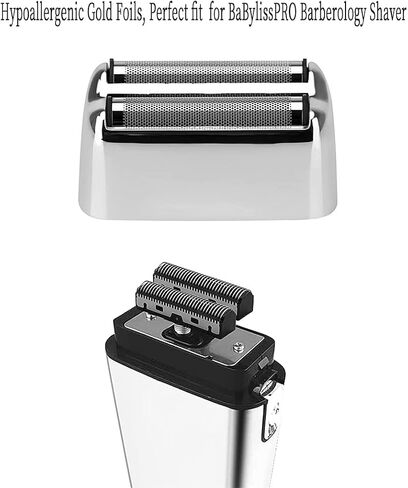 لمجموعة قواطع رقائق الحلاقة من Babyliss، شفرة قطع الرقائق المعدنية البديلة الاحترافية من Kaynway لـ BaBylissPRO Barberology ماكينة حلاقة معدنية مزدوجة الرقائق FX - تتضمن 2 رقاقة معدنية، 2 شفرة، 1 غطاء قاطع in Kuwait